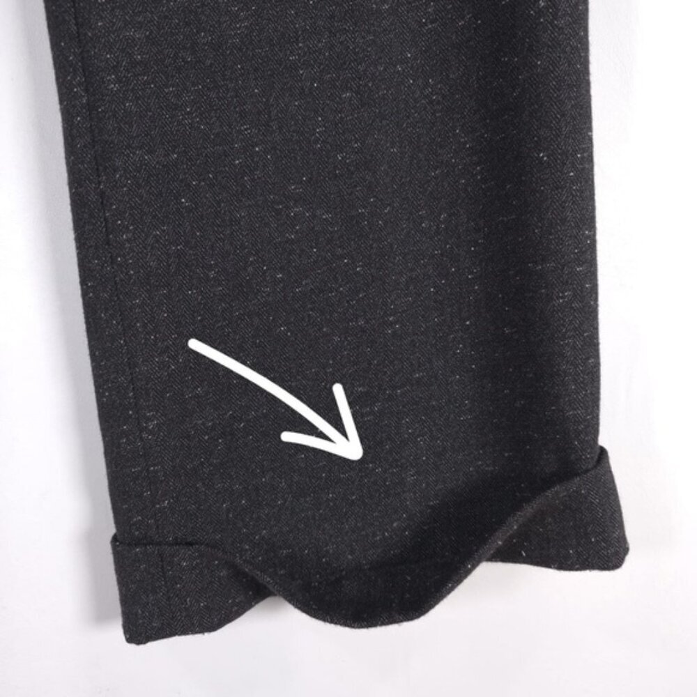 SANDRO Sportswear Rayon‎ Blend Straight Wide Suit Trousers Pants Slacks Size 10 - Picture 9 of 11